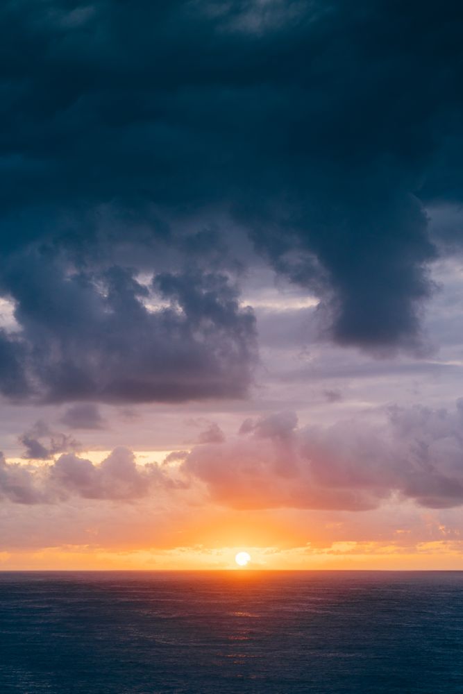 Grassy shore near stormy sea in evening