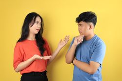 Disagreement Asian Young Couple, Argued Boyfreind and Girlfriend