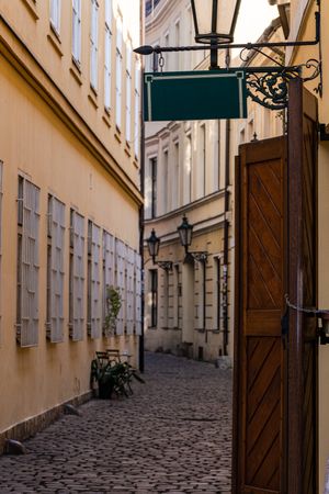 Narrow street of Old Prague