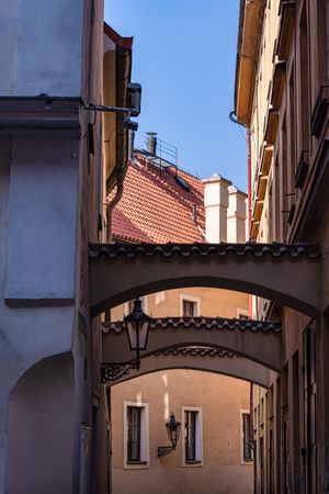 Narrow street of Old Prague
