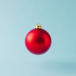 Red Christmas bauble