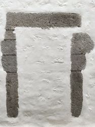 Patmian walled off and painted door