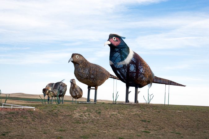 "Pheasants on the Prairie" The Enchanted Highway, Regent, North Dakota