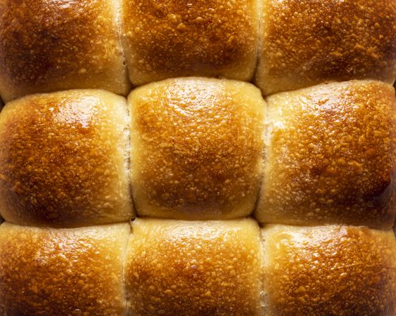 Close up of crispy bread buns