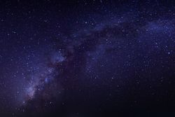 Milky way galaxy with stars and space dust in the universe