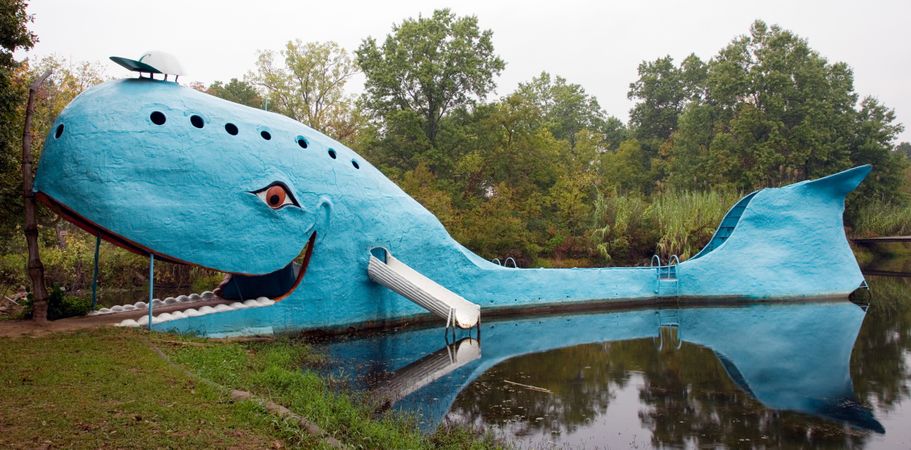 Big Blue Whale on Route 66, Catoosa, Oklahoma