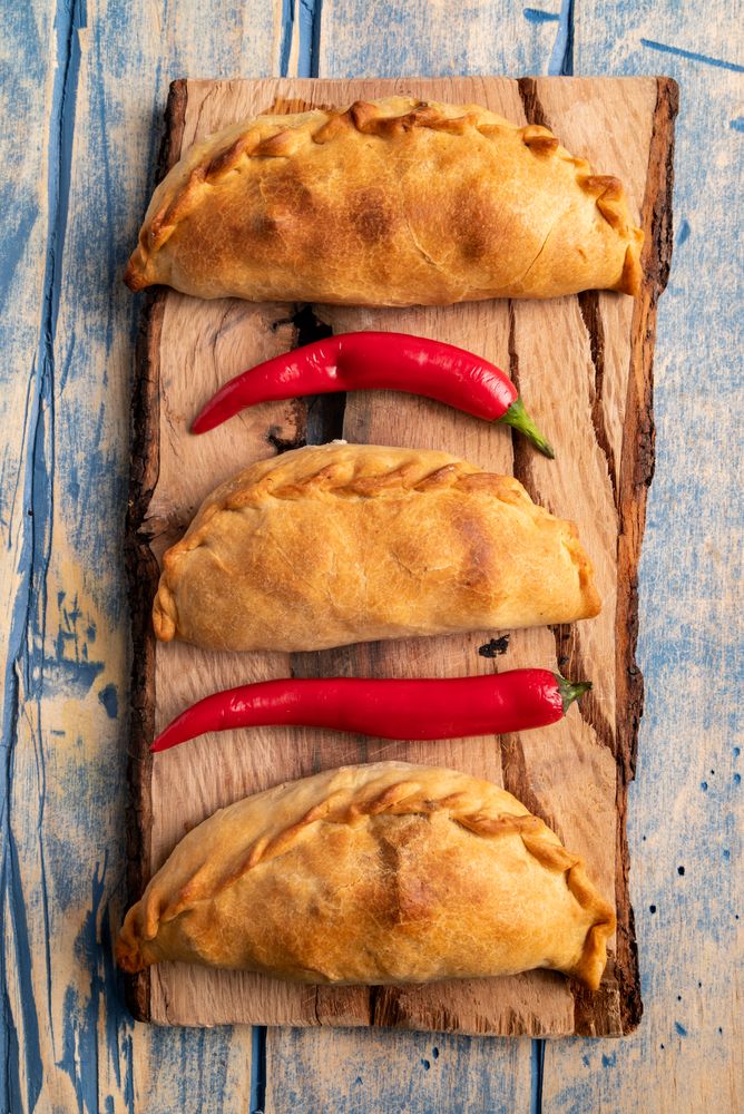Set of patties near chili peppers