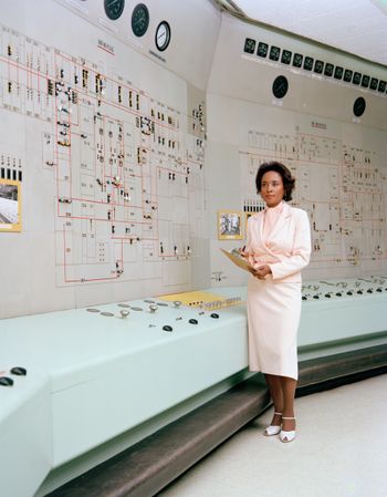 Cleveland, OH - USA, 1 January 1955: Human computer Annie Easley at NACA’s Lewis Research Center