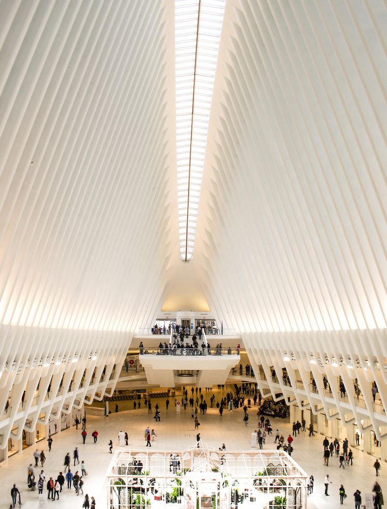 Interior shot of 9/11 Memorial  building