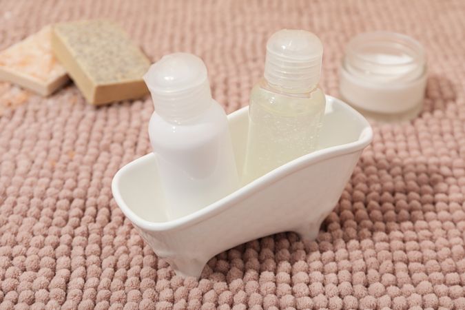 Concept of cosmetic and beauty care accessories