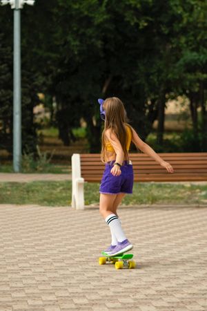Girl with Skateboard