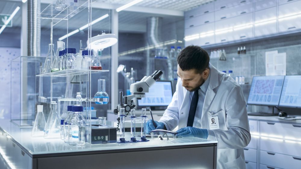 Research Scientist Writes Down Observations.