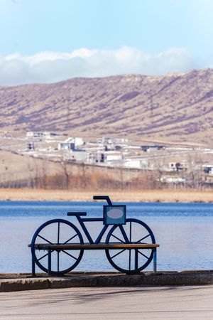 Lisi lake close to Tbilisi in the winter season