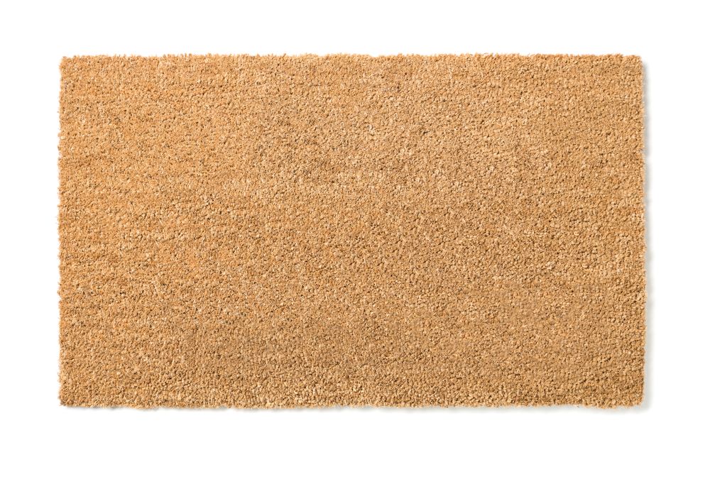 Blank Home Sweet Home Welcome Mat Isolated