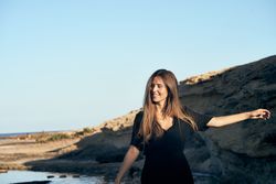 pensive woman looking away