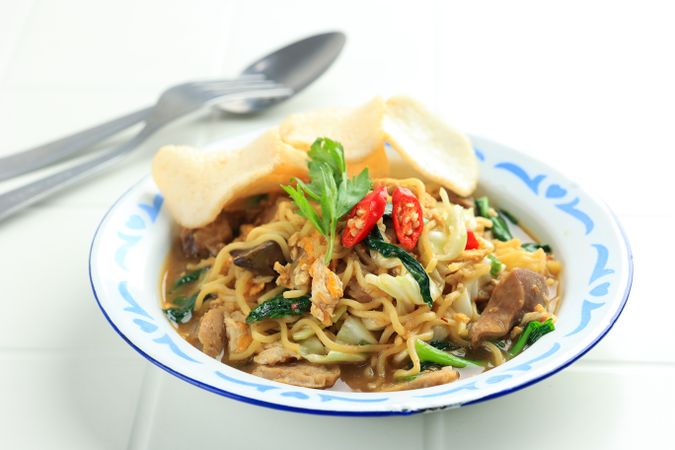 Indonesian Mie Nyemek, Soft and Flavorful Noodle Dishfrom Jawa
