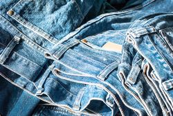 Lot of different blue jeans Blue Jeans