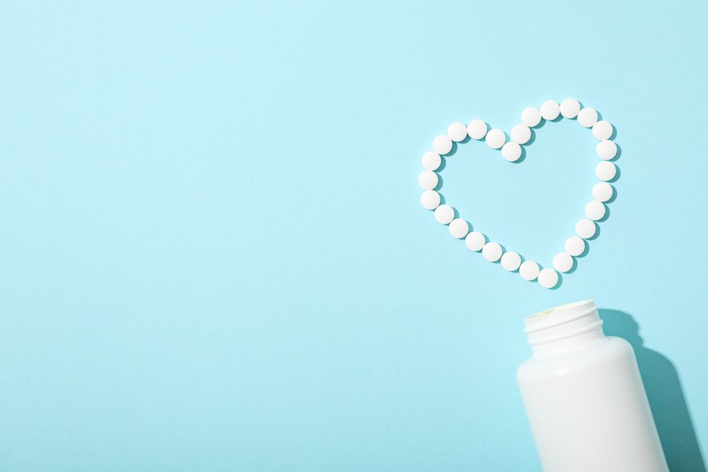 The drug in the form of tablets for the heart.