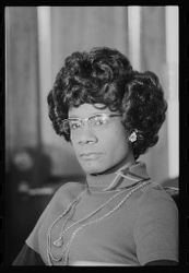 Portrait of Rep Shirley Chisholm in the Congressional Black Caucus benvK0