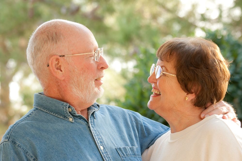 Happy Mature Couple Outdoor Portrait