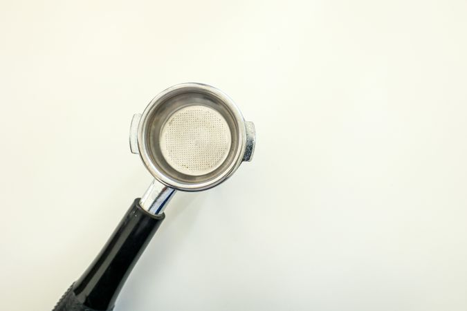 Coffee Tamper, Top View isolated on plain Background