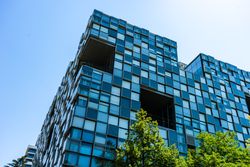 Modern buildings in Tbilisi, Georgia