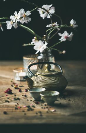 Beautiful Asian tea ceremony arrangement