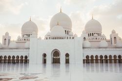 Breathtaking mosque in sunshine