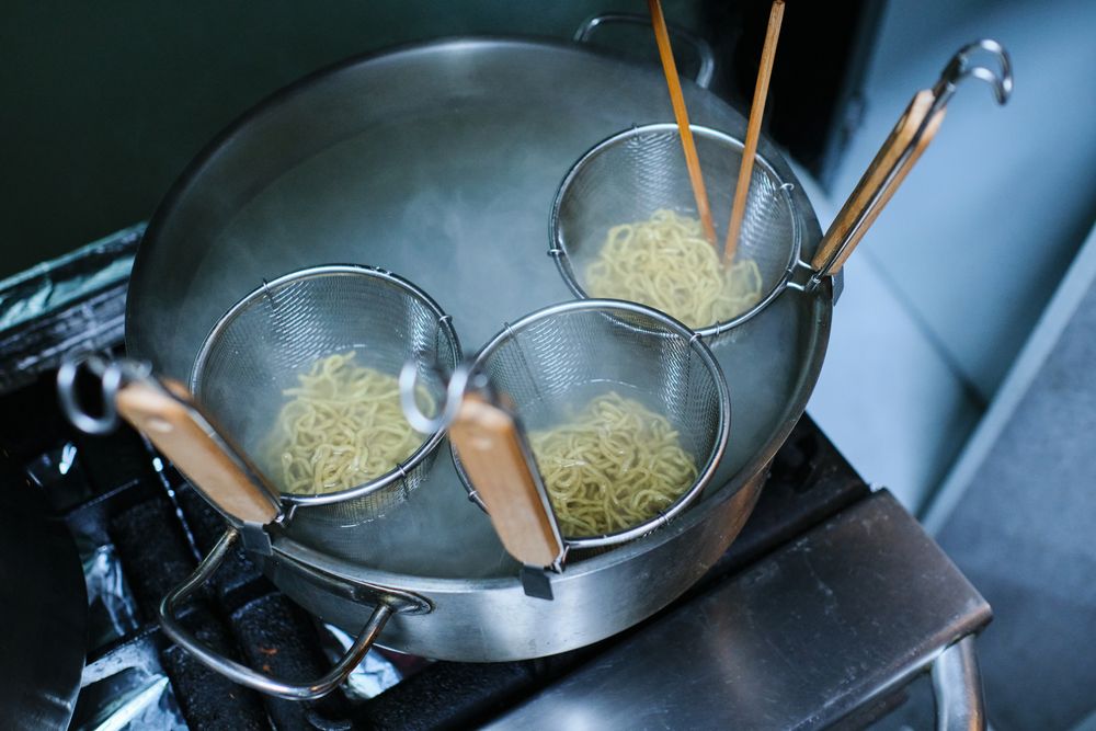 Boiling Casserole With Noodles