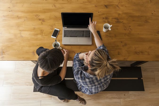 two women at home