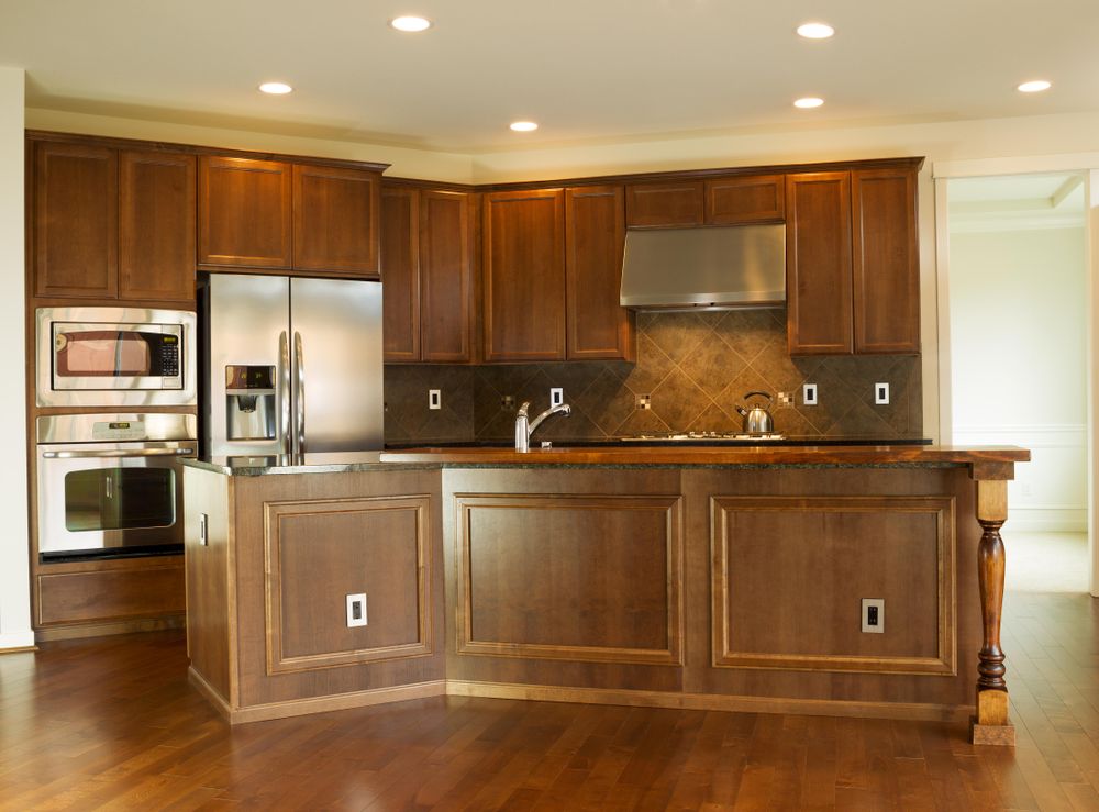 Finished modern kitchen