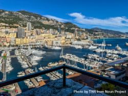 View of the port of Monaco from the ramparts 0Pjvpl
