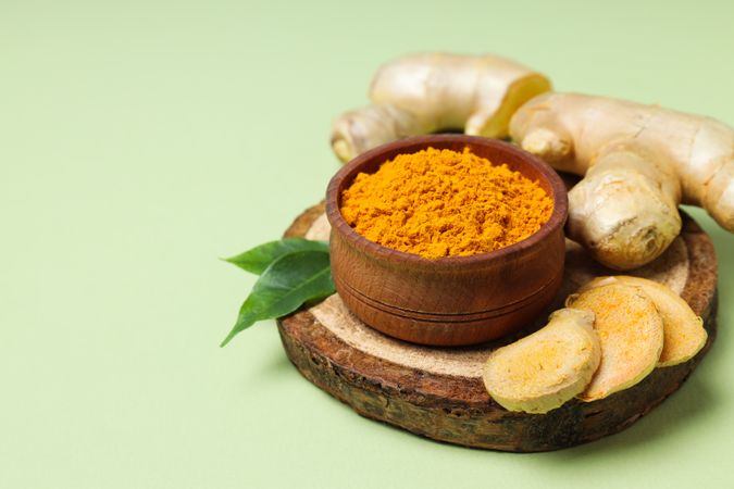 Fragrant seasoning - turmeric, one of the main ingredients in Indian curry