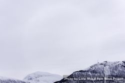 Snowy day in Fjellstua on Storsteinen Mountain in Tromso, Norway 488RX4