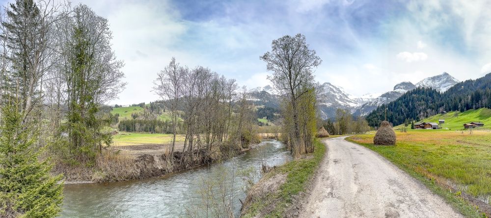 The Louibach river, Lauenen, Switzerland