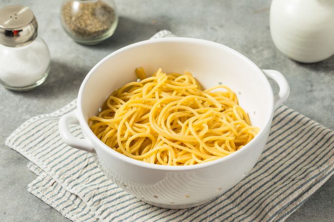 Homemade Cooked Italian Spaghetti Pasta