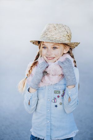 Stylish girl looking away