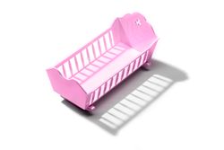 Pink Baby crib
