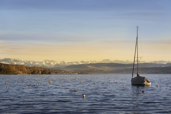 Zurich lake landscape