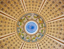 Library of Congress Reading Room Ceiling, Washington, D.C 48B7k0