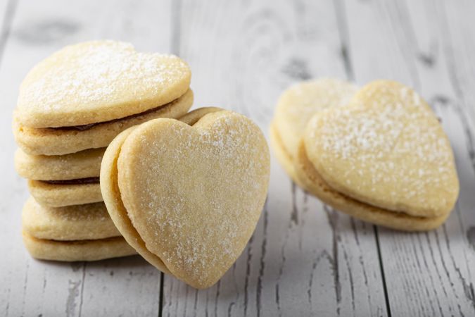 Delicious buttery biscuits filled with guava paste.