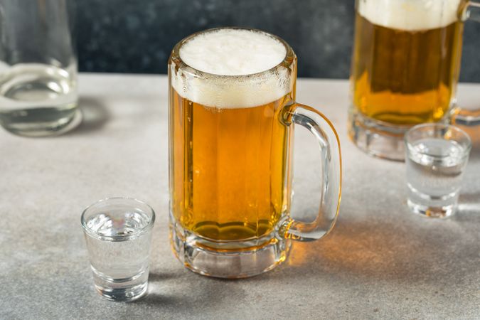 Boozy Russian Yorsh Boilermaker