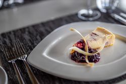 Cheesecake at a restaurant