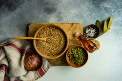 Raw ingredients for cooking fresh food