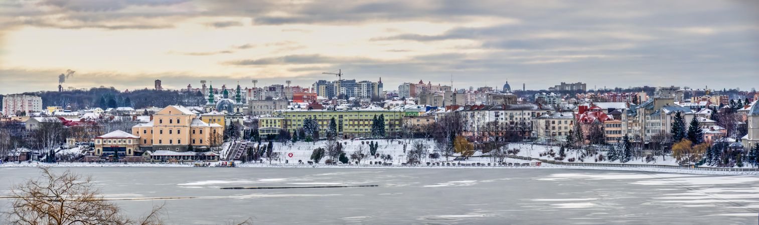 Cityscape of Ternopil, Ukraine