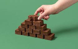 Homemade chocolate fudge