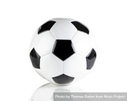 Single soccer ball isolated 5QzjX4