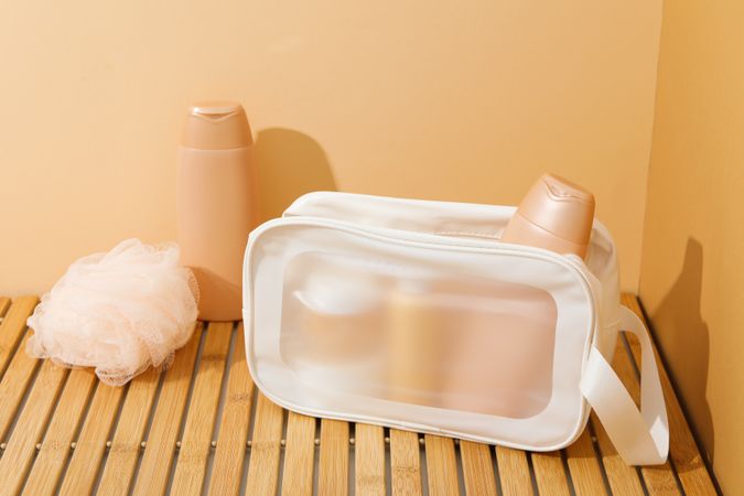 Toilet bag for different toilet and self care accessories