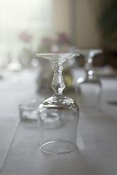 Restaurant table ready to eat