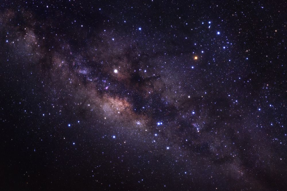 Milky way galaxy with stars and space dust in the universe